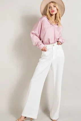 Off White Straight Leg Pants