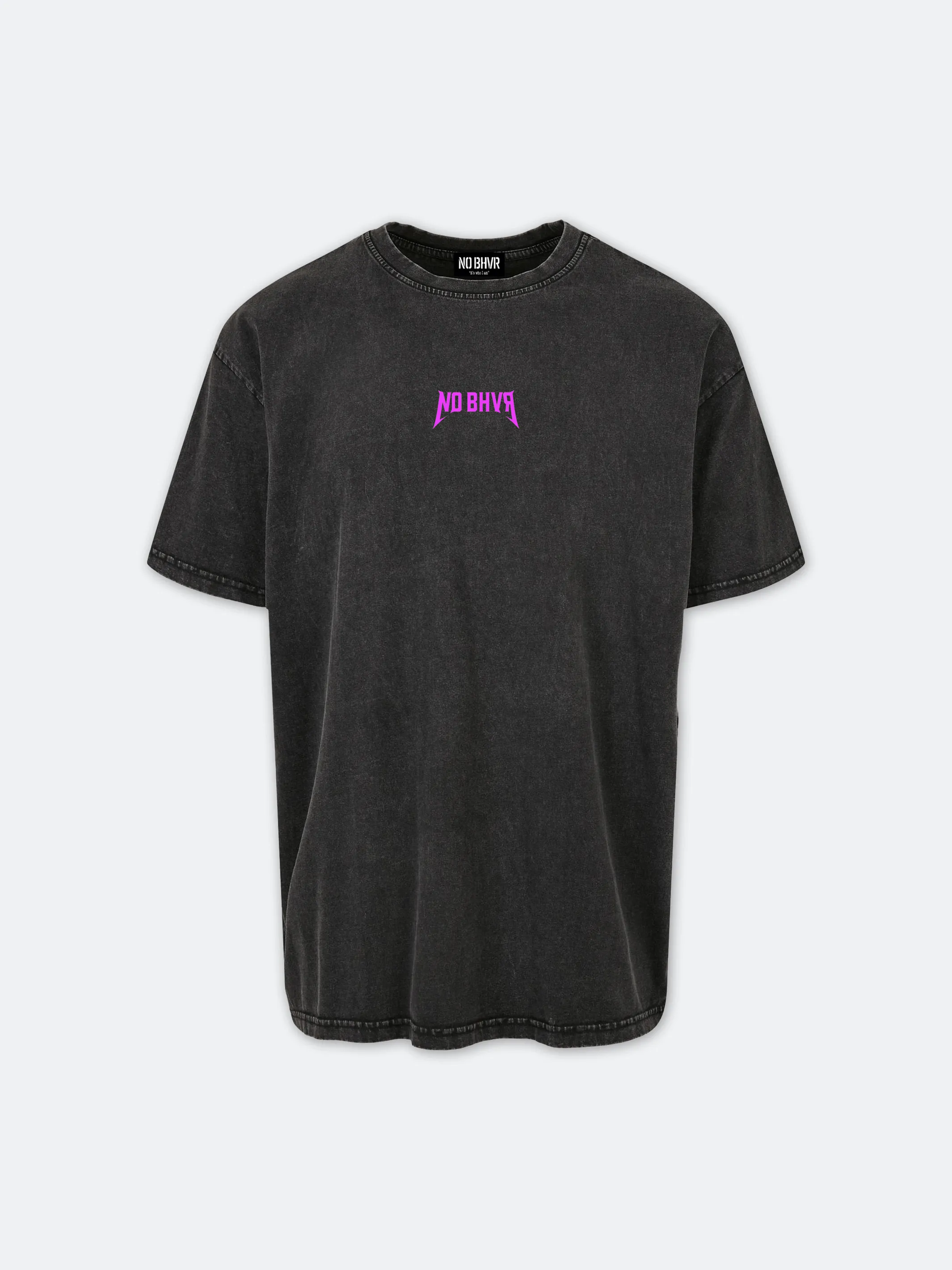 On Tour Acid Wash Pink Print Tee (Black)