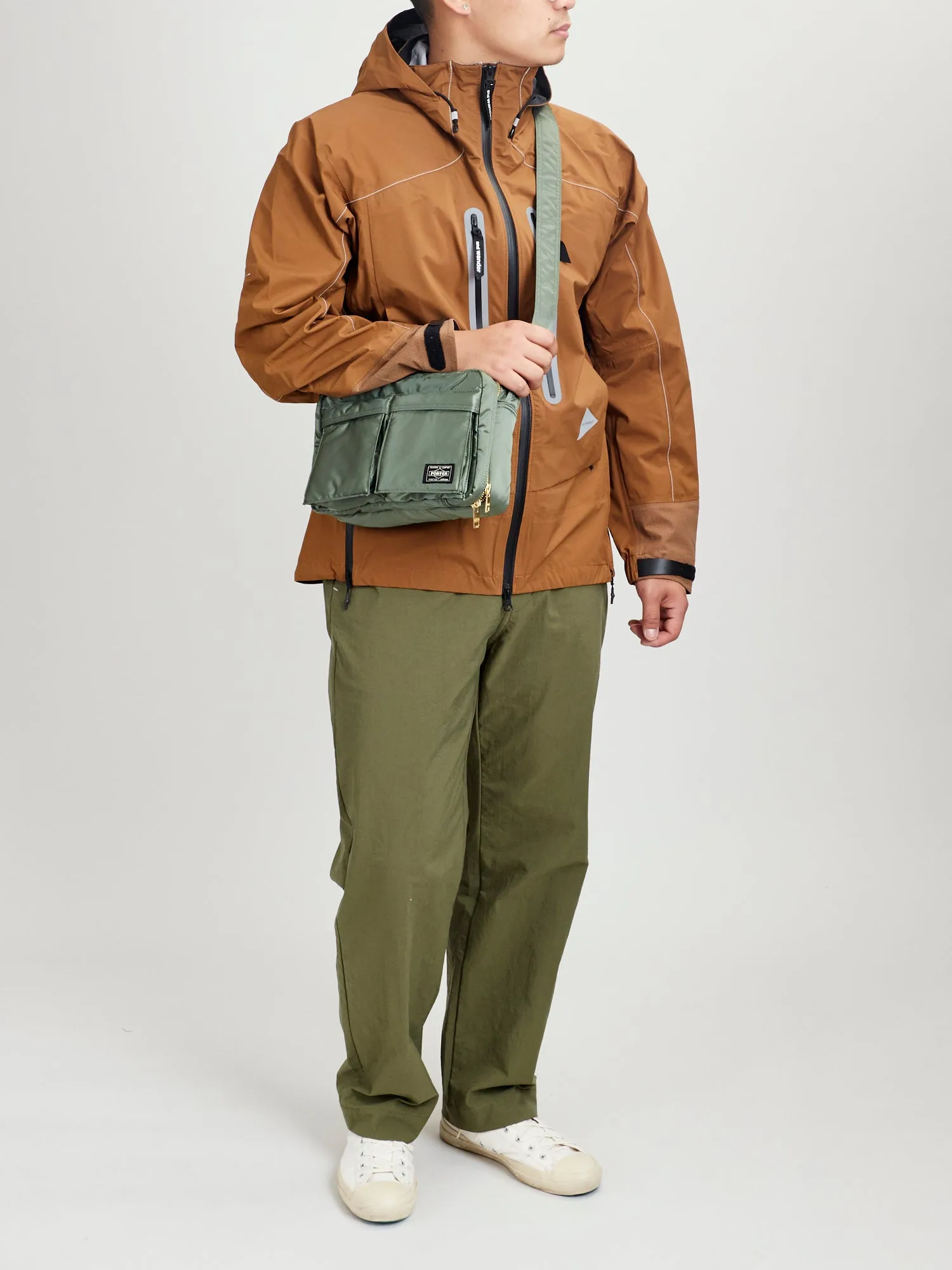 "Tanker" Shoulder Bag (S) in Sage Green