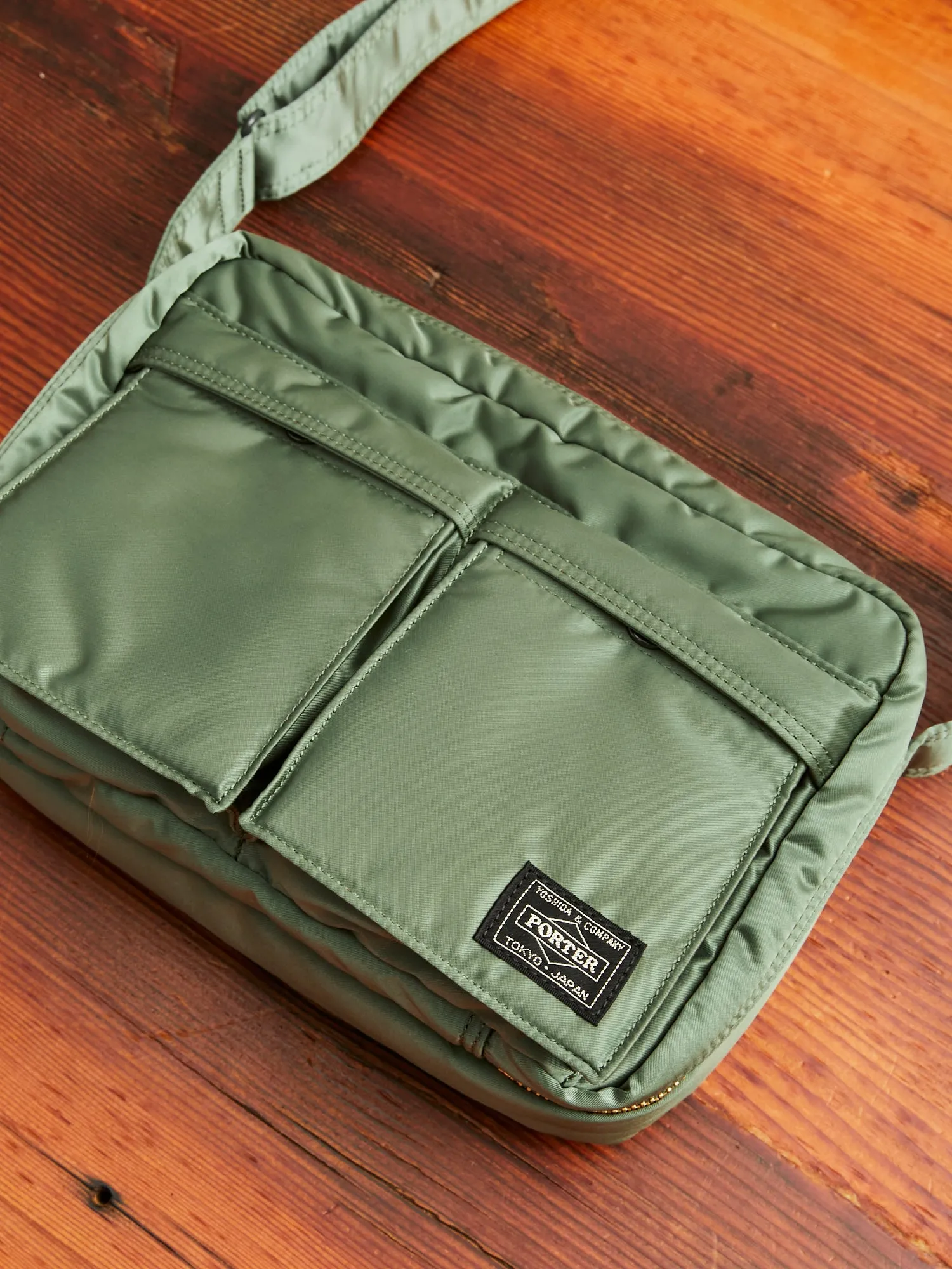 "Tanker" Shoulder Bag (S) in Sage Green