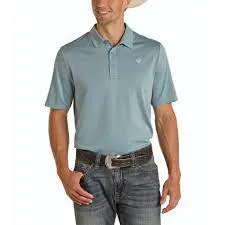 ROCK&ROLL BLUE PERFORMANCE POLO