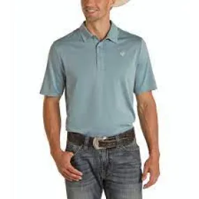 ROCK&ROLL BLUE PERFORMANCE POLO